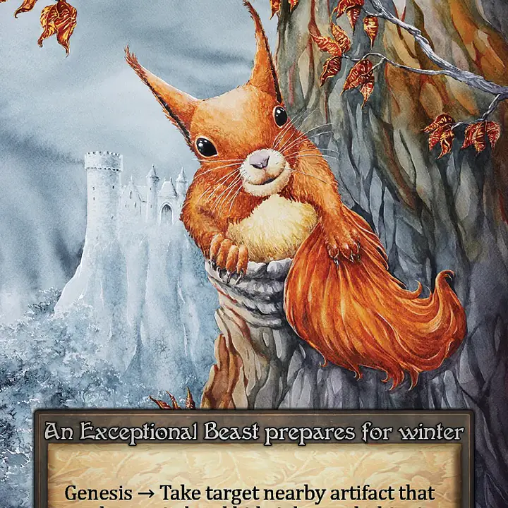 Frisky Red Squirrel - Master