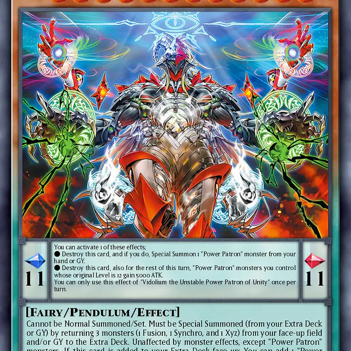 Vidolium the Unstable Power Patron of Unity (Near Mint) - Master
