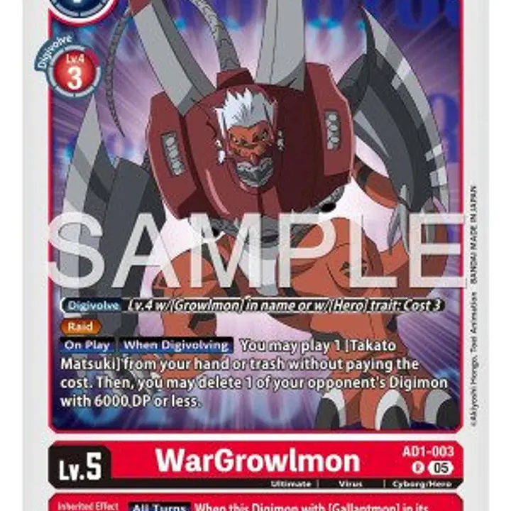 WarGrowlmon (Near Mint) - Master
