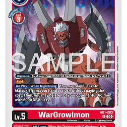 WarGrowlmon (Near Mint) - Master