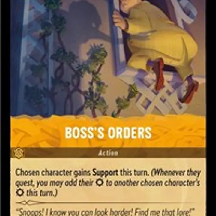 Boss's Orders (Near Mint) - Master