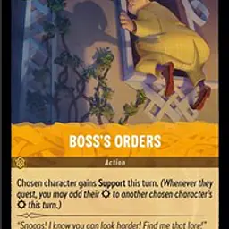 Boss's Orders (Near Mint) - Master