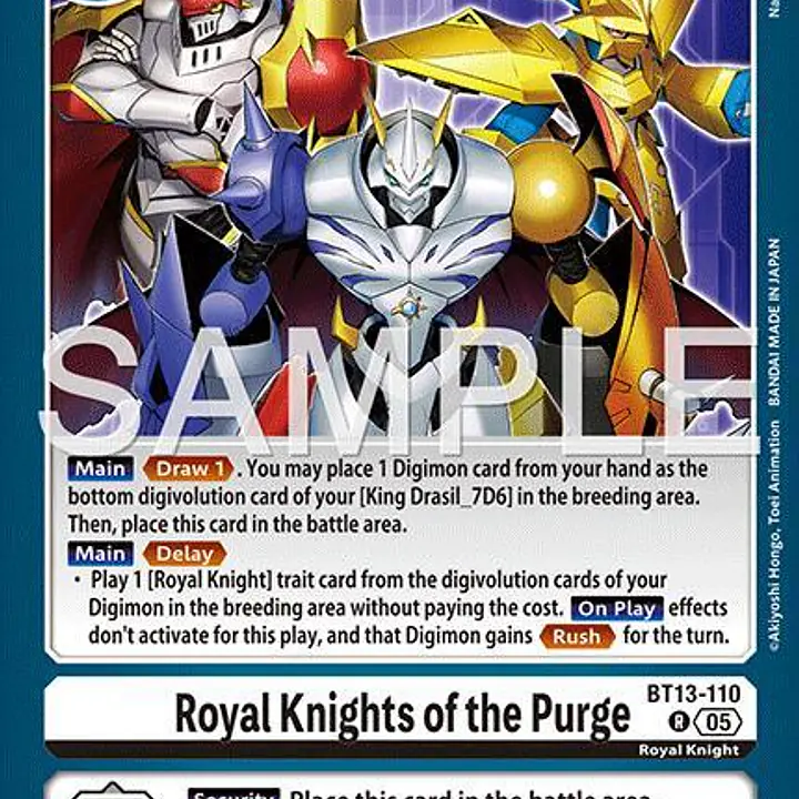 Royal Knights of the Purge (Reprint) - Master