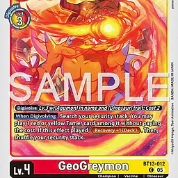 GeoGreymon (Reprint) - Master