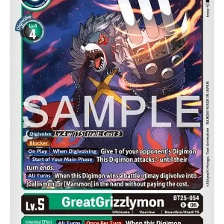 GreatGrizzlymon - Master