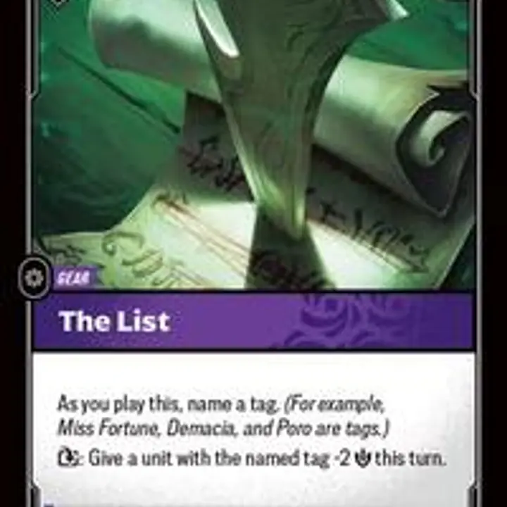 The List - Master