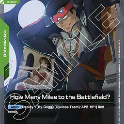 How Many Miles to the Battlefield? - Master