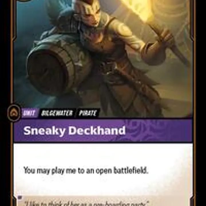 Sneaky Deckhand - Master
