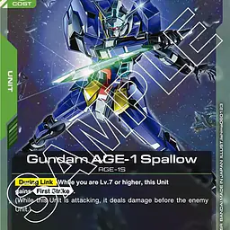 Gundam AGE-1 Spallow - Master