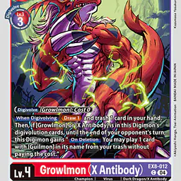 Growlmon (X Antibody) - Master