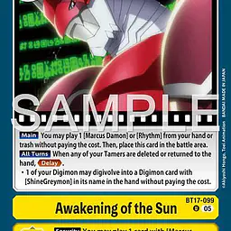 Awakening of the Sun (Reprint) - Master