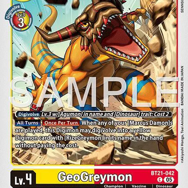 GeoGreymon (Reprint) - Master