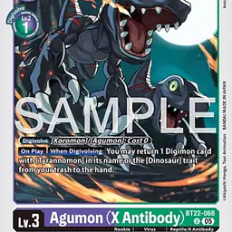 Agumon (X Antibody) (Near Mint) - Master