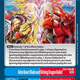 Adze Beast Blade and Shining Dragon Bullet - Master