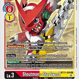 Shoutmon + Star Sword - Master