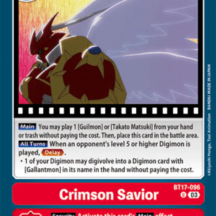Crimson Savior - Master
