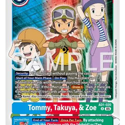 Tommy, Takuya, & Zoe (Near Mint) imagen principal