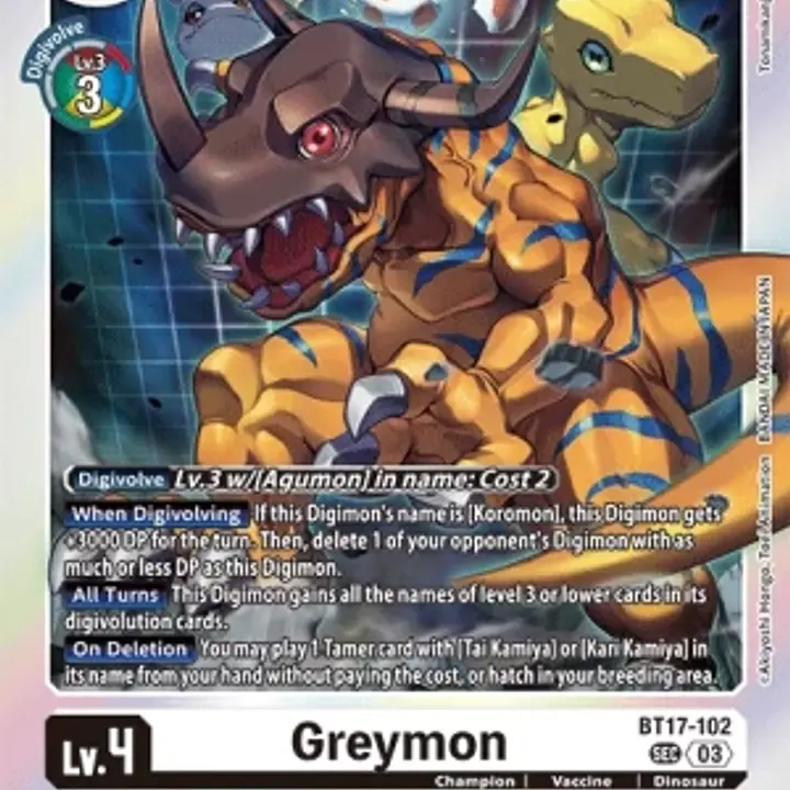 Greymon (Near Mint) - Master